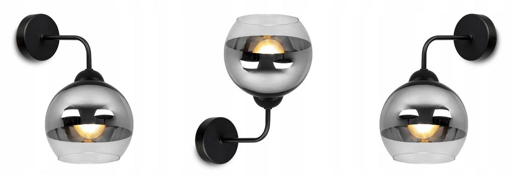 ELEGANT WALL LAMP, GLASS, CHROME LAMP, LED