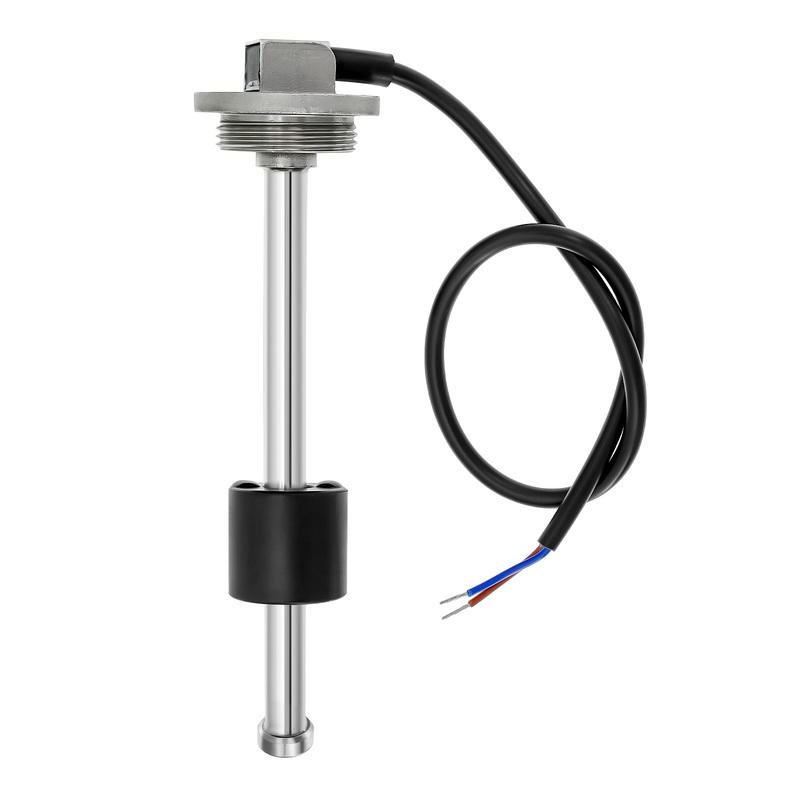 MAIMEIMI BSP1 1/4 41.5MM Thread Water Level Sensor 0-190ohm Sewage Level Sensor Green LED Digital 52MM Dual Gauge with Alarm HTG