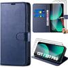 Case - E.F.CONNECTION - for Xiaomi 13T/13T Pro - Navy Blue - PU Leather - Full Protection - Adjustable Stand