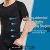 140D Nylon Men's Body Shaper Compression Top - Slimming & Shaping Short Sleeve Binder