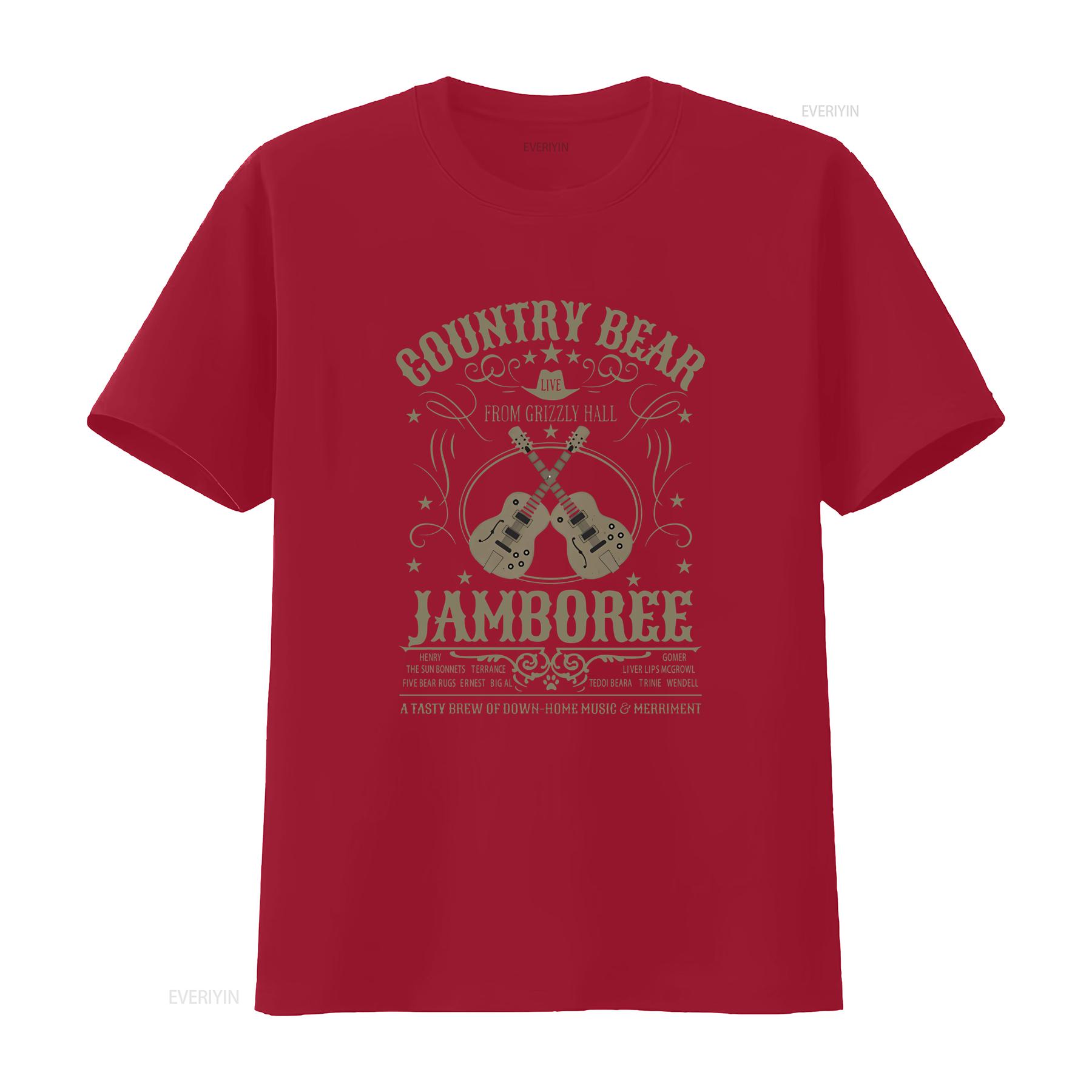 

Country Bear Jamboree Live From Grizzly Hall Adult Bella Canvas T Shirt AT133 vintage Washed Comfortable streetwear S