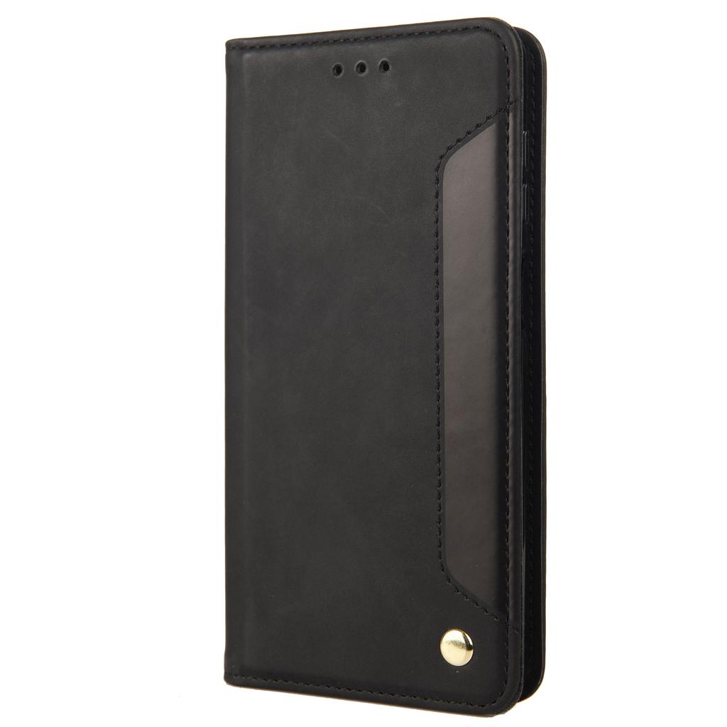 For Oppo Reno8 T 4G Phone Wallet Case PU Leather Color Splicing Stand Skin-touch Phone Cover