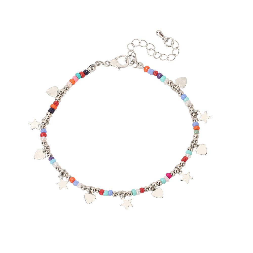 Retro Boho Shell Anklet for Women, Summer Beach Vacation Handmade Foot Jewelry