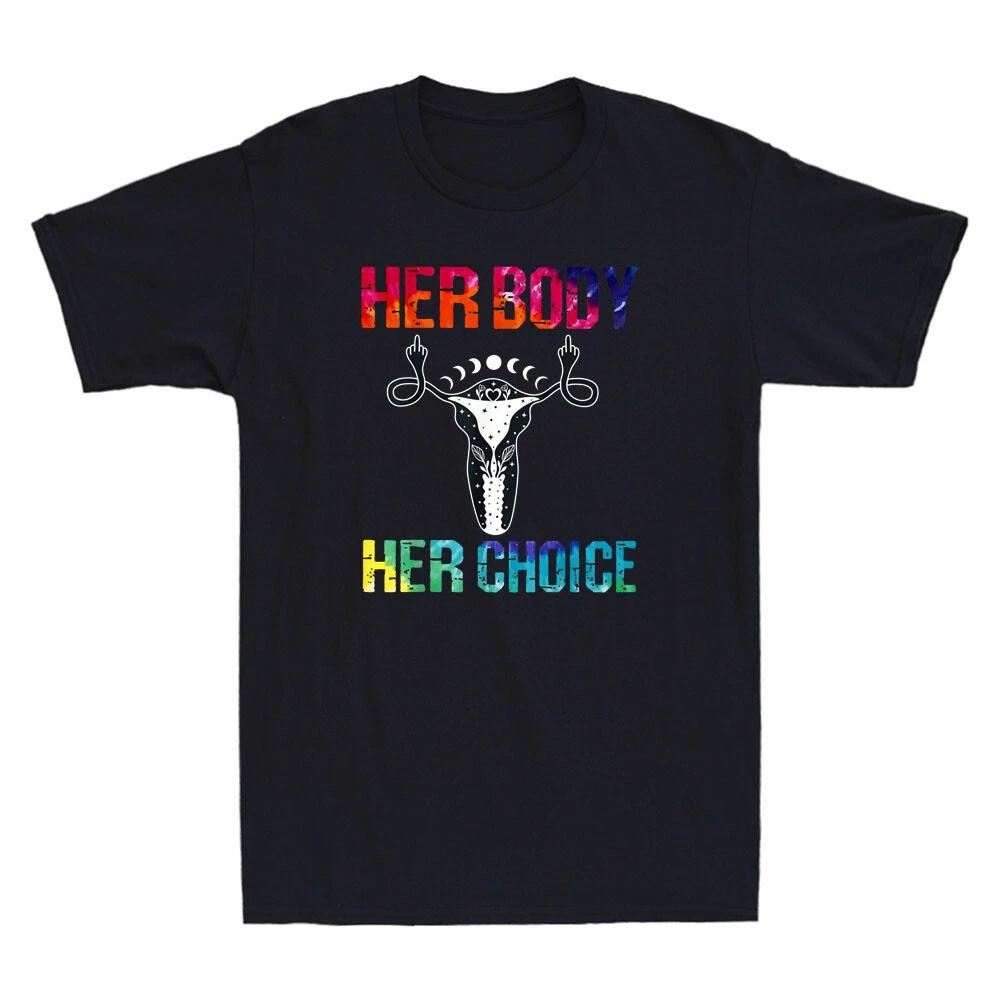 Uterus Shows Middle Finger Pro Choice Her Body Her Choice Womens Rights T-Shirt XXXXL