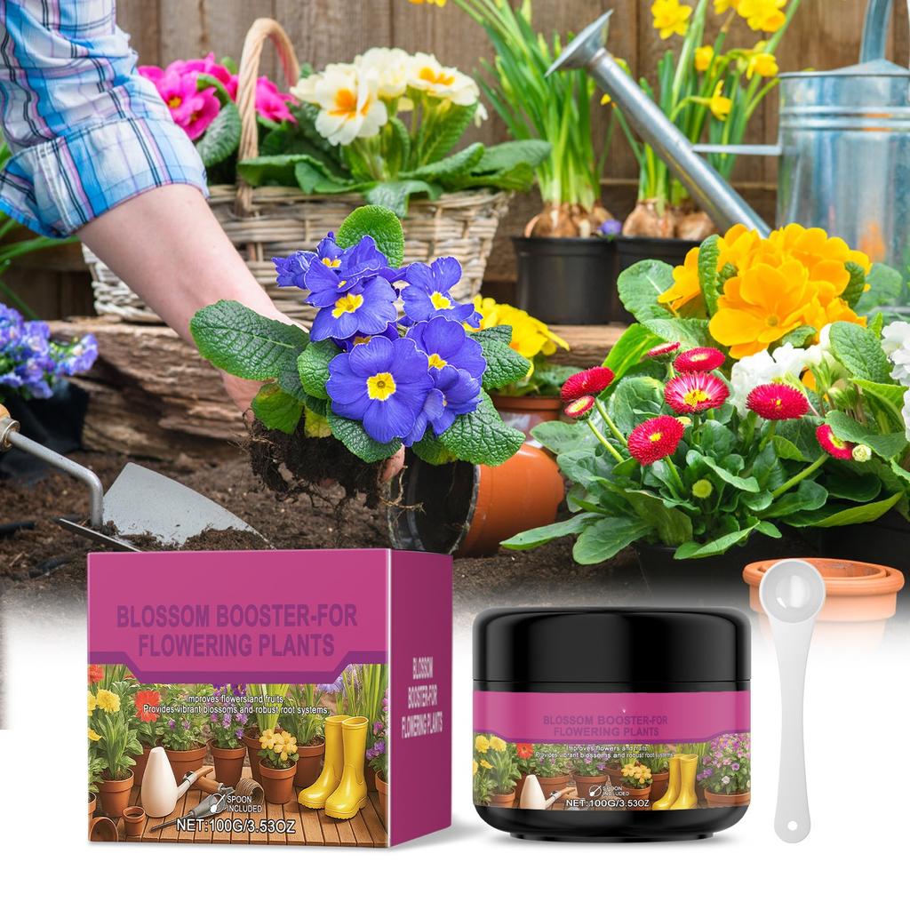 Flower Enhancement Powder, A For Plant Nutrition, Nitrogen, Phosphorus And Potassium Nutrients, And A Fruit And Flower Enhancer