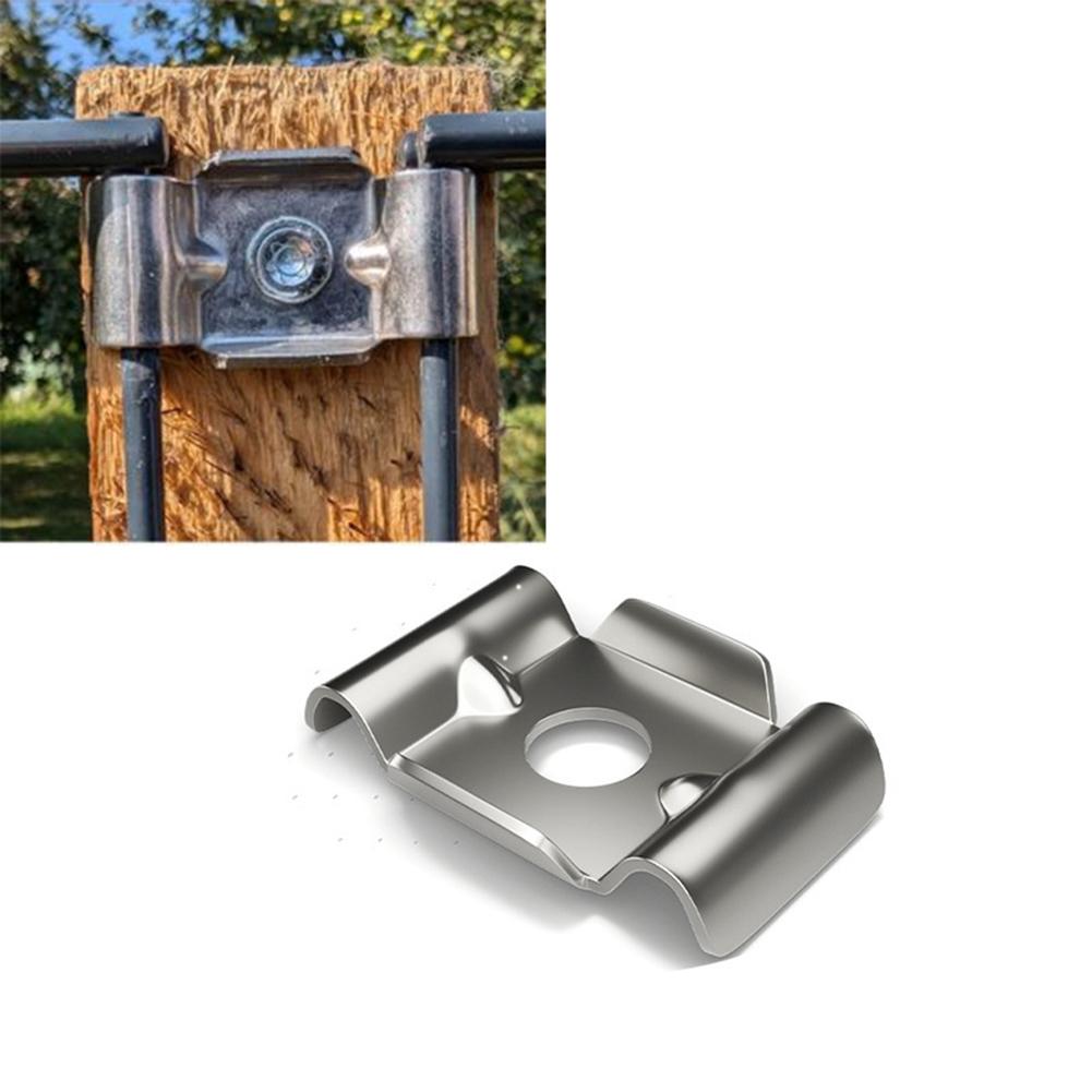 Metal Plate Clamp Butterfly Shaped Clamp Security Installation 304 Stainless Steel Material Galvanized Steel Option