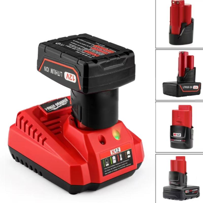 Pièces d'outils électriques Pour chargeur de batterie lithium-ion M12 N12 Charge rapide 3A Remplacement 48-11-2401 48-11-2402 C12B C12Bx