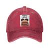 Marcus The Worm Robert Help  Denim Cap Casual Baseball Caps Adjustable Hat Summer Unisex Baseball Hats