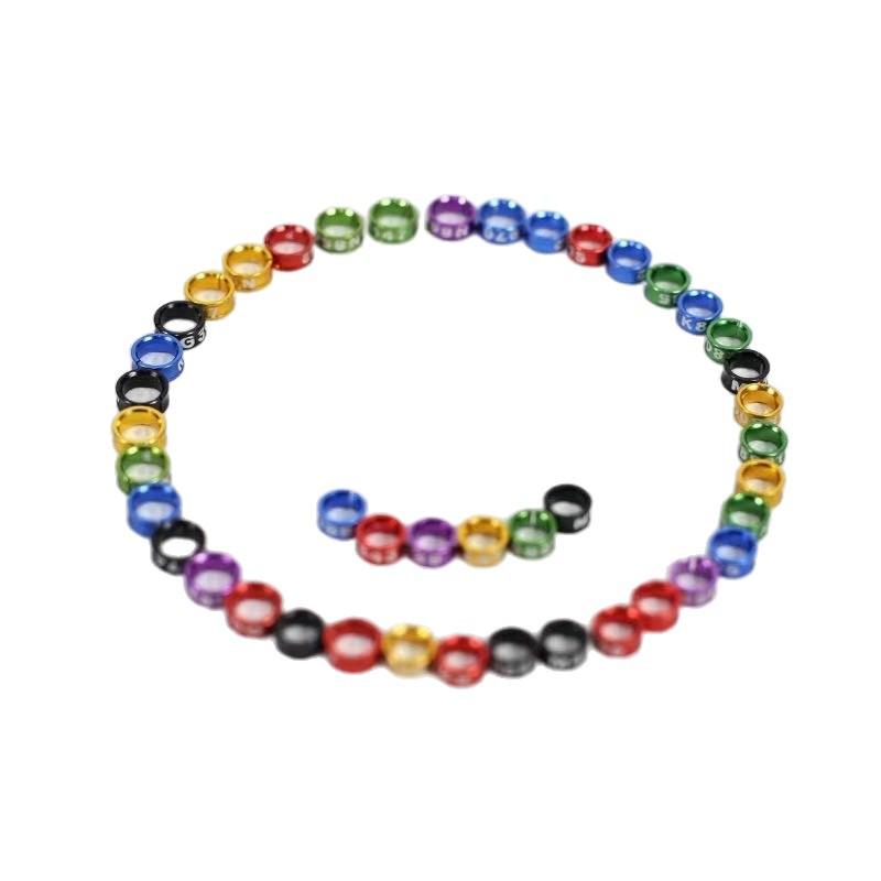 Aluminiumlegering Beenband Ring voor Kleine Vogels: Papegaaien, Parkieten, Vinken, Sprekende maina's, Gevlekte valkparkieten - Open/Sluit Ontwerp.