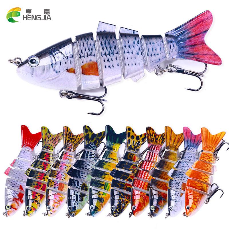 HENGJIA 10cm 18g Multi-Section Sinking Bionic Lure - 6-Section Fish Bait Model