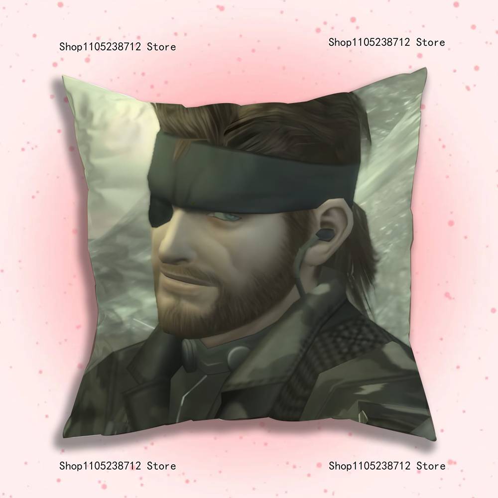 M-Metal Gear Solid Raiden Pillow Case Plush Fabric Soft Pillowcase Double Sided Print Sofa Cushion Cover Throw