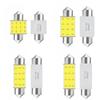 10 PCS C5W LED Bulb - C10W Festoon 31-42mm 12V COB 7000K White Interior Dome Trunk License Plate Lights