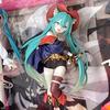 New Hatsune Miku Desktop Action Figure Tale Wonderland Miku Puss in Boots Anime Figurine Kawaii Girl Model Toy Adorable Decor