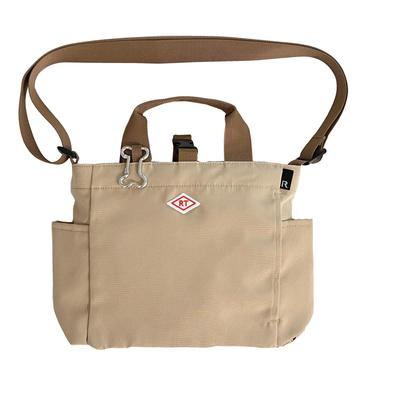 1128 1129 Tote Bag with Shoulder for Walking with Pets SN Square DOG BUDDY [Rootote] (112902 Beige)