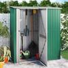 VidaXL Garden Shed Storage Hangar Storage Shelter Tool Shed Outdoor House Green 180.5x97x209.5 Cm Steel 150903