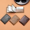 Slim Men Wallet Card Holder 4 Fold Money Clip Driver'S Licence Holder Coin Purse Slim Men'S Wallet For Everyday Use Gift Casual