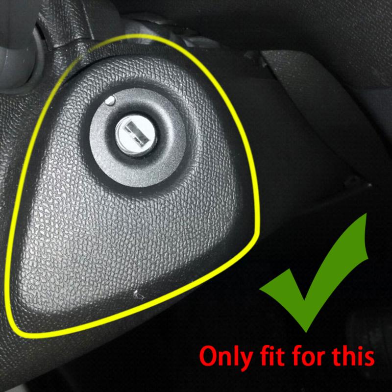 Carbon Fiber Ignition Key Hole Decoration Patch Car Stickers For Peugeot 2008 208 308 408 508 3008 Interior Accessories