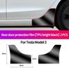 For Tesla Model 3 Model Y Car Rear Door Triangle Pre-cut Anti-Scratch Protective Film Refit Accessories TPU Transparent Sticker