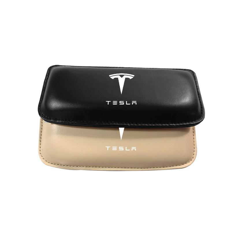 1 ks Podložka pod koleno do auta Interiérový polštář Pohodlný polštář Paměťová opěrka hlavy Pro Tesla Model 3 Model X S 2016-2023 Model Y Nálepky TM3 TMX