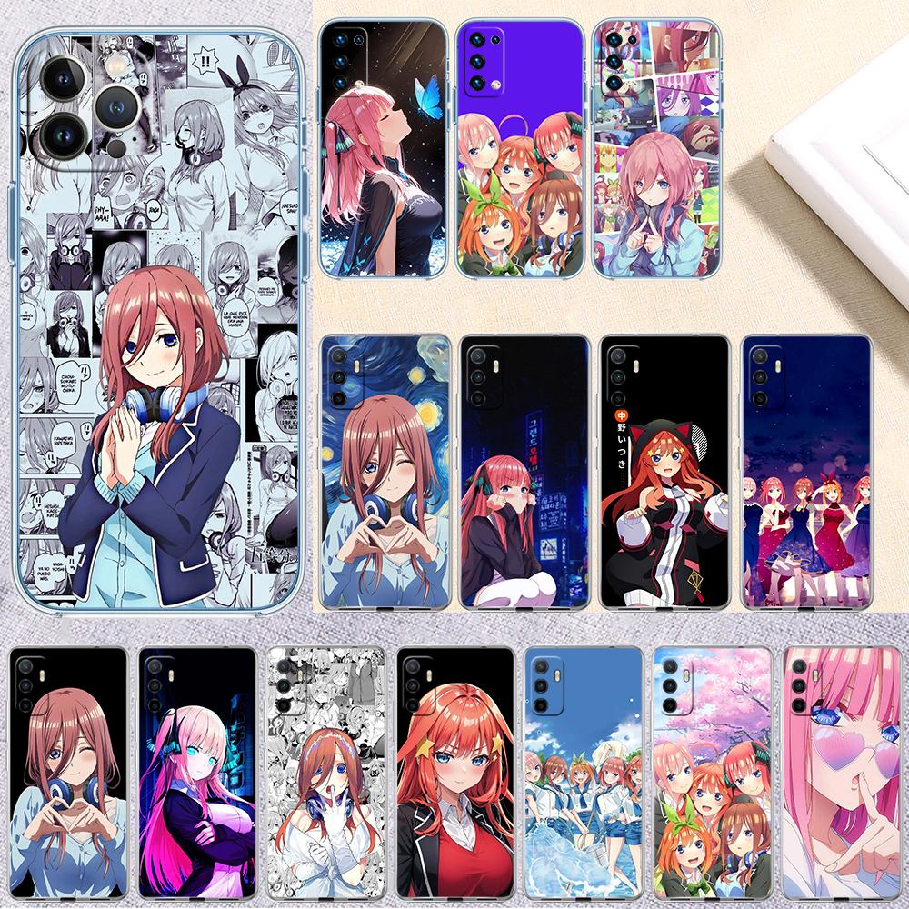 Miku Nino Itsuki Nakano Transparent Phone Case for Motorola Moto Edge 20 30 40 50 S30 Fusion Ultra Pro Neo Lite