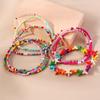 10Pcs Bohemian Handmade Colorful Beads Anklets for Women Girls Beaded Starfish Ankle Bracelet Summer Beach Jewelry Gifts