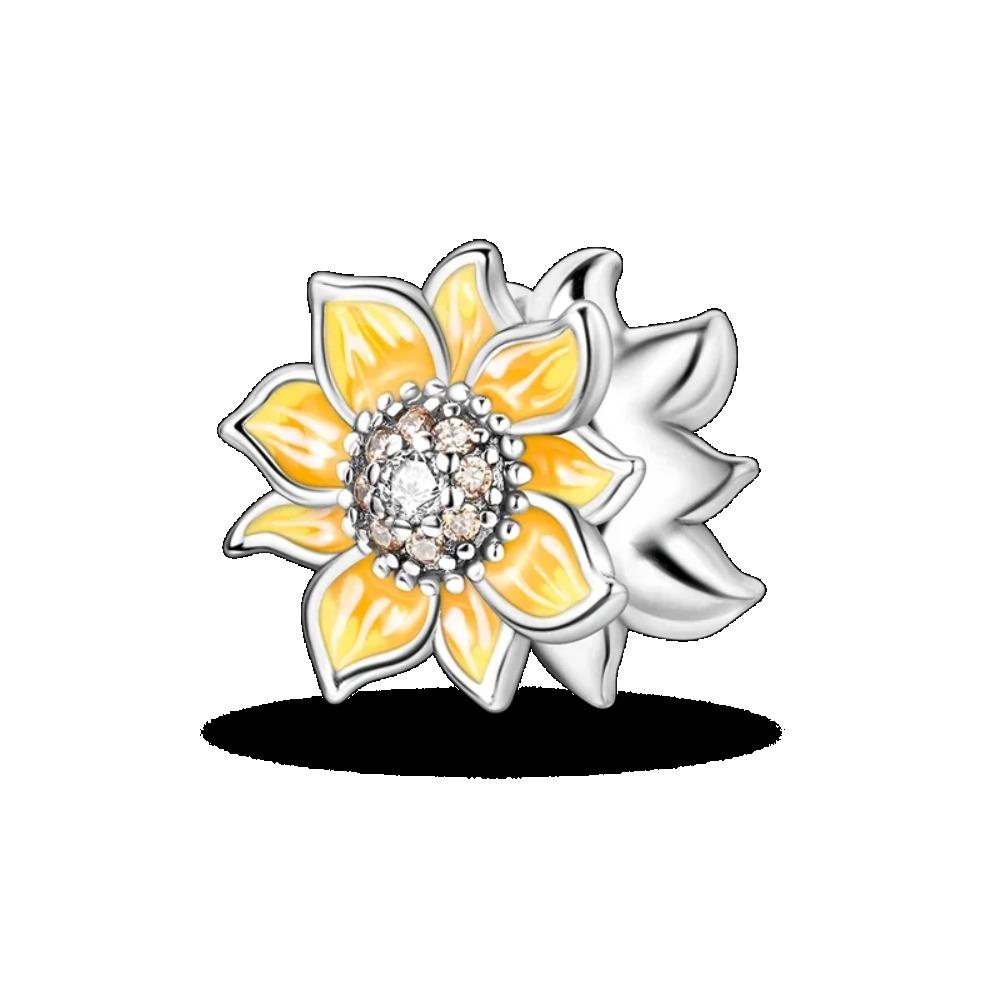 925 Silver Golden Charm Crown Family Tree Safety Chain Hollow Beads for Women DIY Bracelets Jewelry