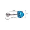 Pfirsichherz 5A Zirkon Bauchnabelring 2023 - 16G Piercingschmuck Neuheit
