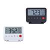 Travel Small Digital Alarm Clock Large LCD Display Front Button with Date Temperature Snooze Backlight Battery Operated