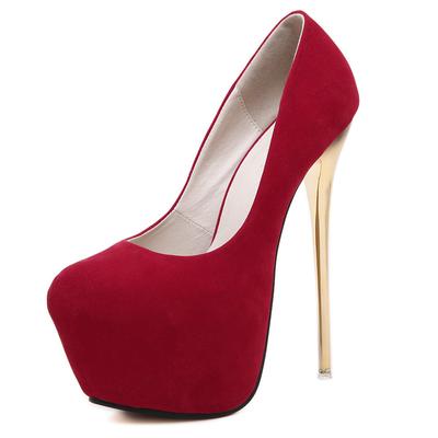 2026 Spring and Autumn Fashion Thick-soled High Heels Sexy Round-toed Women's Wedding Nightclub Dress Shoes