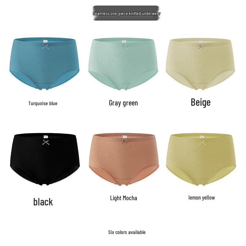 Бесшовные женские трусы-хипстеры E-Tisa с хлопковым кружевным кантом, средней посадки, антибактериальные, дышащие Black