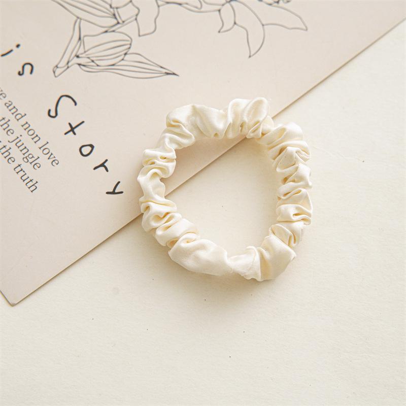 Satin Fabric Scrunchie Set for Women - Elastic Hair Tie Accessories