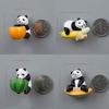 Creative Fruit Panda Refrigerator Magnets Set With Resin Materials For Kitchen Decor And Gifts