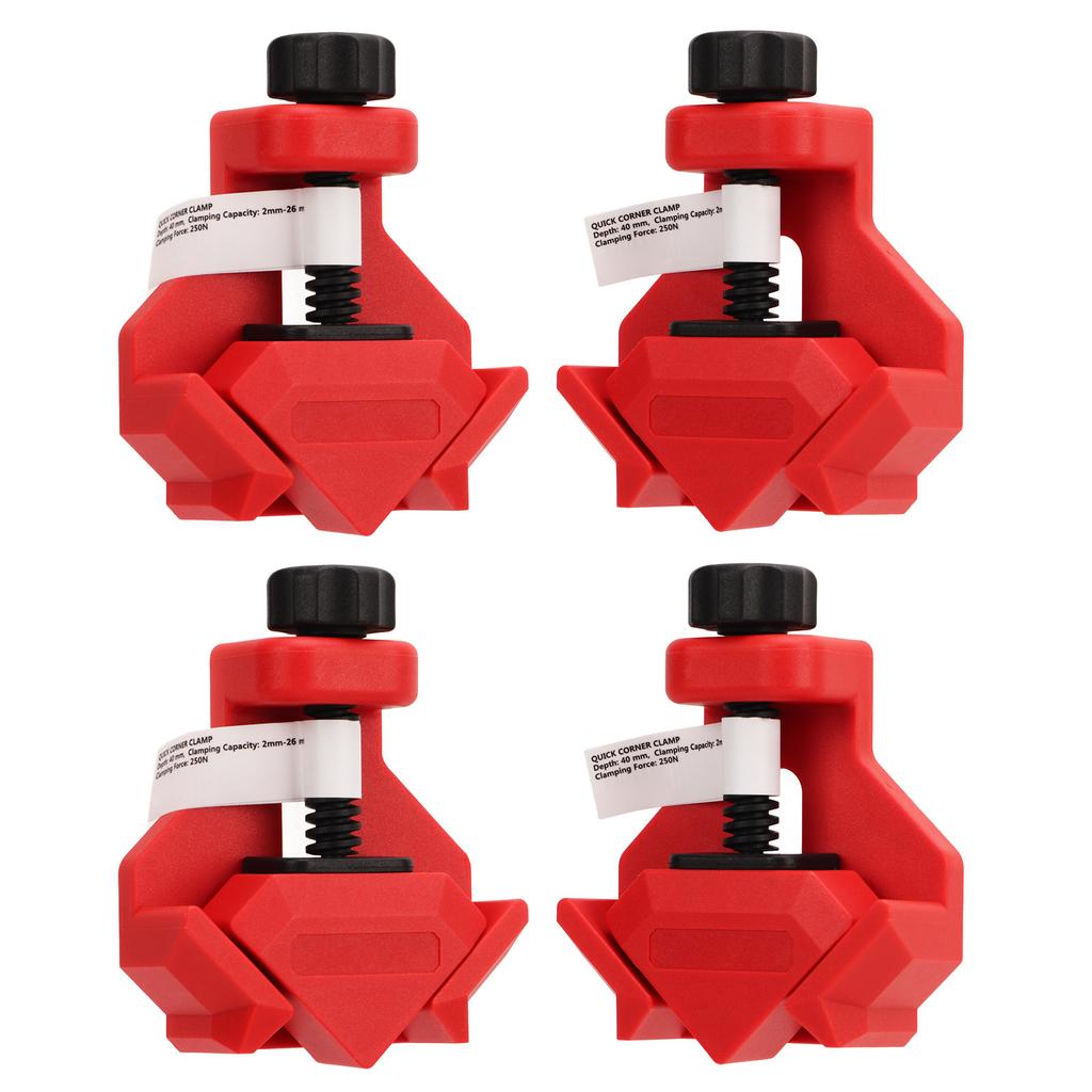 4PCS Right Angle Clamp Spring Load 90 Degree Corner Clip for DIY Woodworking Furniture Maintenance
