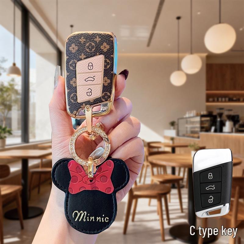 Volkswagen & Range Rover Schlüsseletui für Tiguan, Lavida, Magotan, Sagitar, T-Roc, Teramont, Tayron, Passat