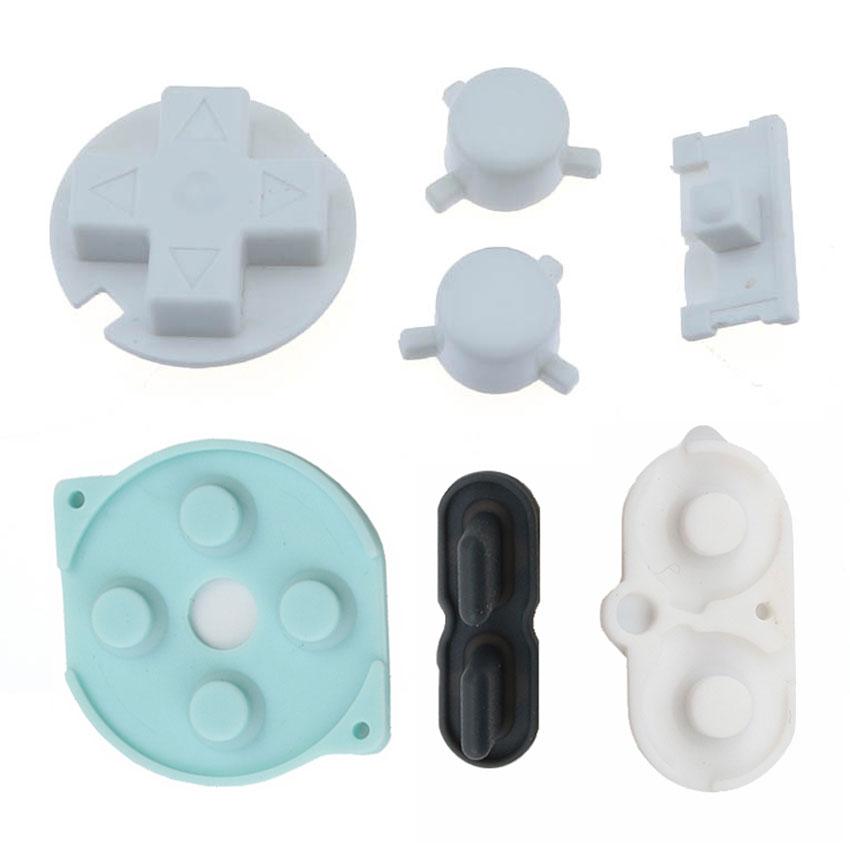 JCD For Nintend Gameboy Pocket Rubber Conductive Buttons A B D Pads Power On Off Buttons Keypads For GBP