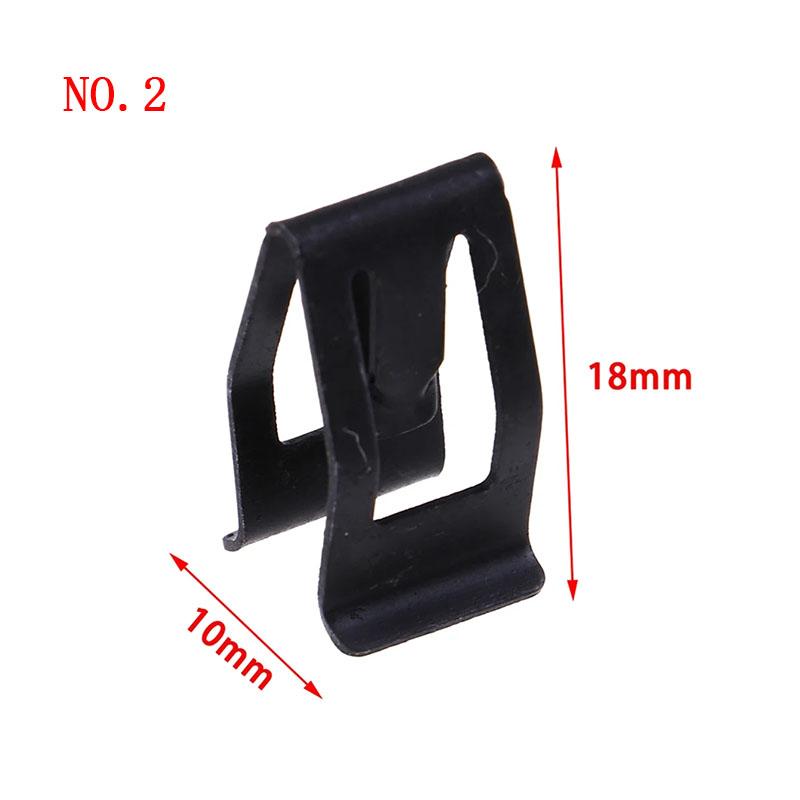 10Pcs Metal Rivets Universal Auto Front Console Dash Dashboard CD Panel Snaps Clips Retainer  Metal Clip NO.2