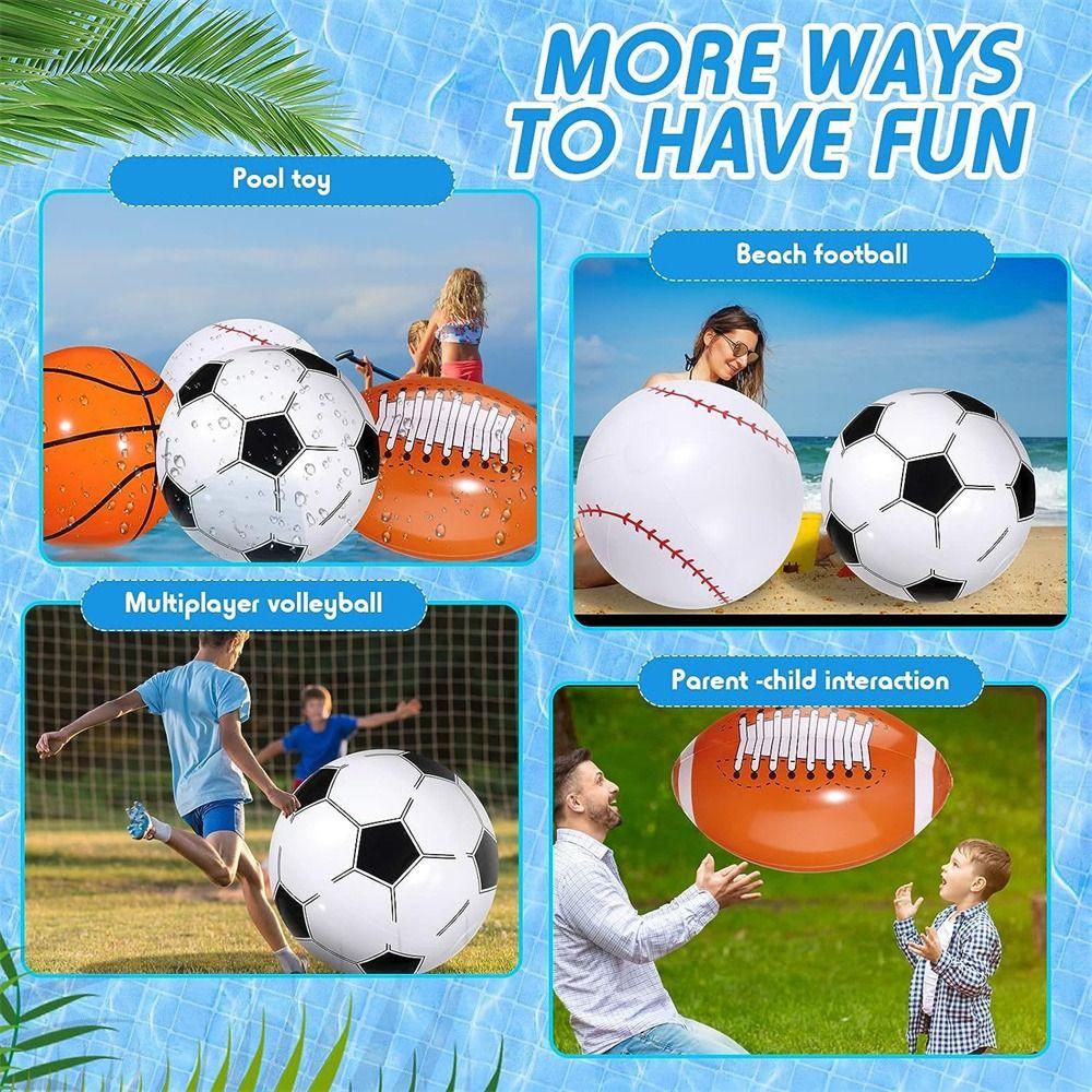 Rugby Inflatable Baseball Blow Up Inflatable Toy Ball Water Games Inflatable Football  Kids Toy