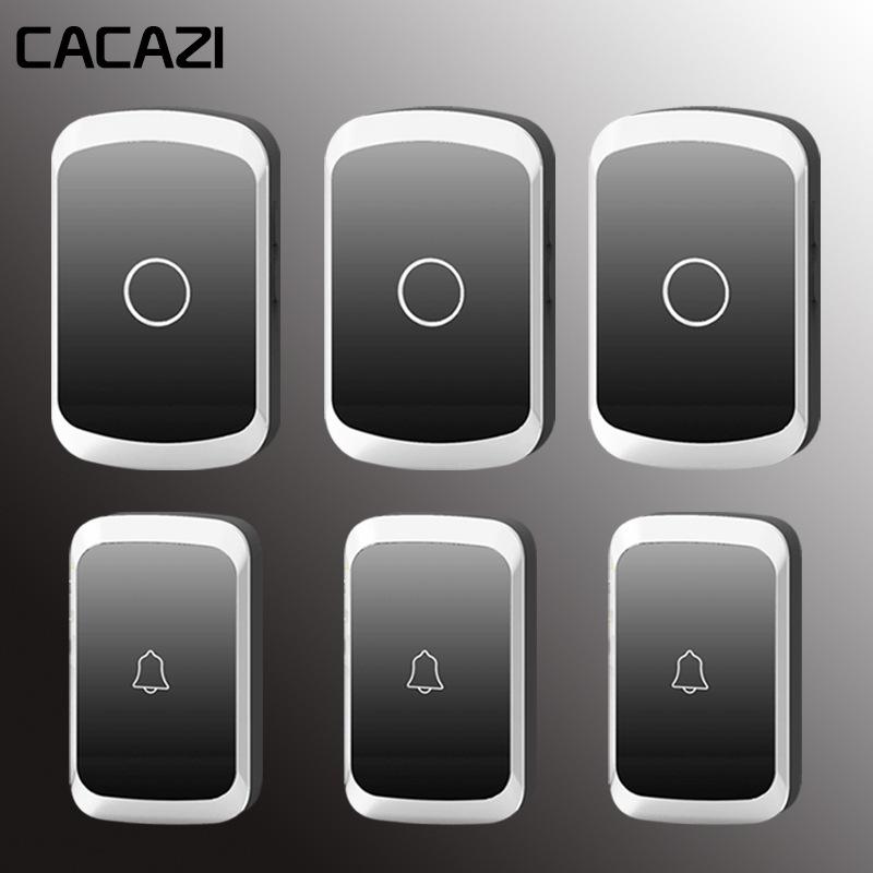 Smart Wireless Doorbell for Home & Hotel - Elderly Caller & Leisure Club Use Black
