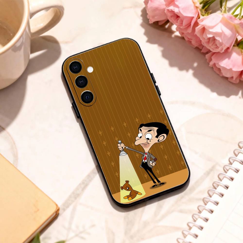 

Funny Mr B- BeanS phone Case For Samsung Galaxy A73,A72,A71,A70,A53,A52,A51,Others Soft Black Shell Samsung a50 30s 50s