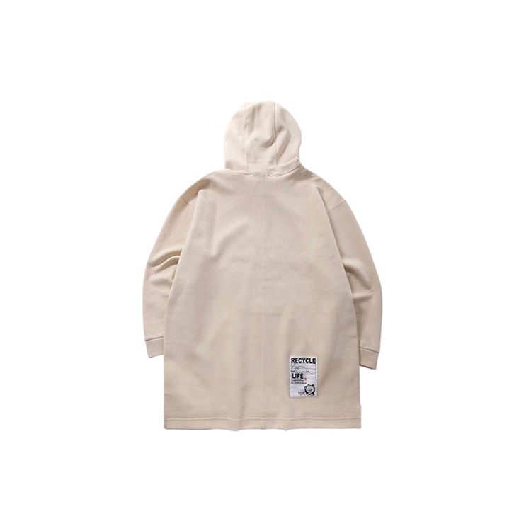 Li Ning X Panda Collaboration Graffiti Loose Casual Pullover Cartoon Hoodie Women Hoodies Fog-Khaki AWDP974-1