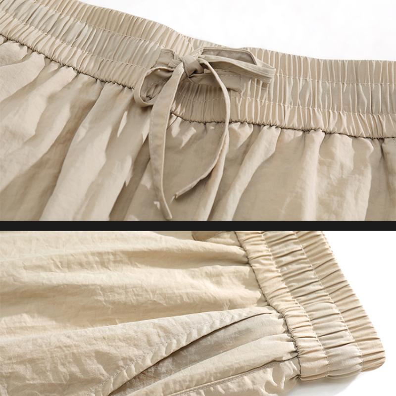 Men's Work Pants Spring New Loose Multi-pocket Casual Pants Quick Dry Pleated Paratrooper Rushing Outdoor Wide-legged Pants