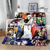 GINTAMA Cartoon Printed Blankets Picnic Blanket Warm Flannel Blankets Home Bed Linings Blankets for Beds Birthday Gift
