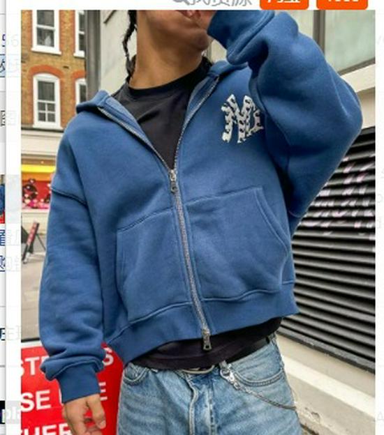 

Худи на молнии в стиле стритвир 2024 года с принтом букв на груди L