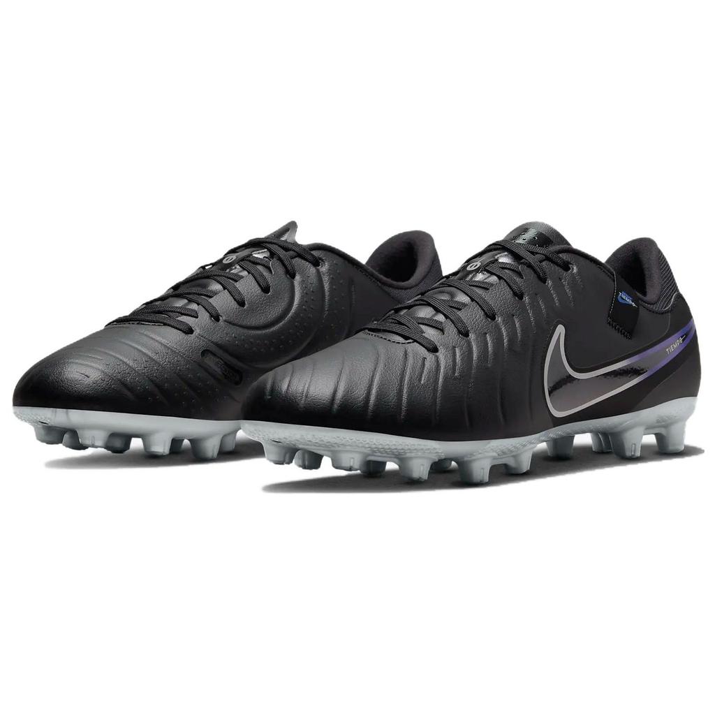 Nike Tiempo Legend 10 Academy Comfortable Lace-Up Versatile HG (Rubber Short Studs) Football Shoes Unisex Football Shoes Black DV4339-040