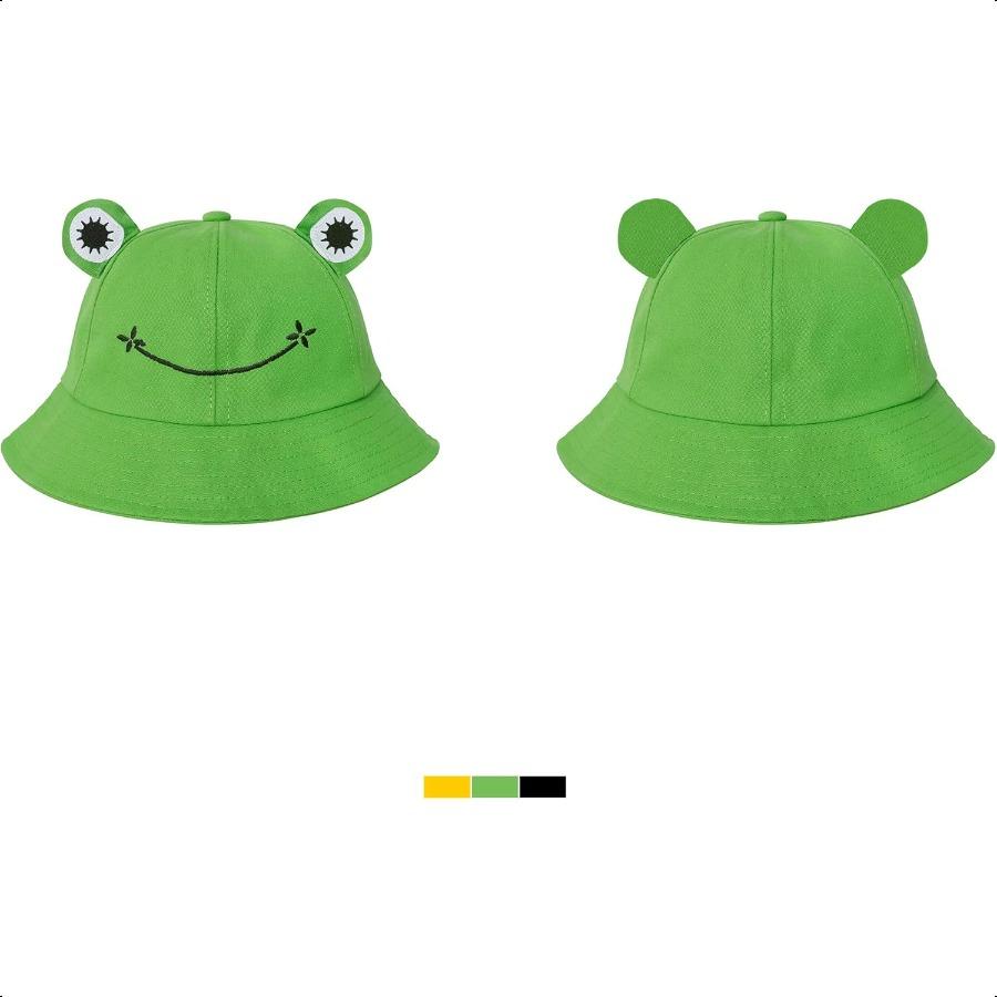 

SAOROPEB Панама-ведро с лягушкой, хлопковая забавная шляпа рыбака для взрослых, подростков, мужчин United States