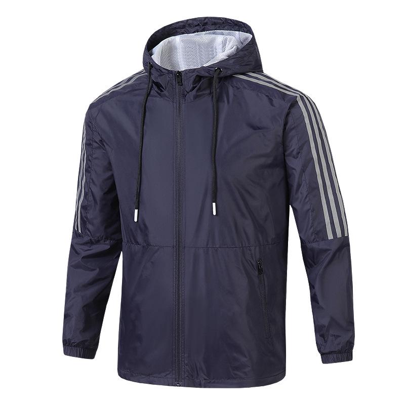 Unisex Korean-Style Hooded Windbreaker for Autumn/Spring - Casual Loose Fit, Plus Size, Ideal for Couples