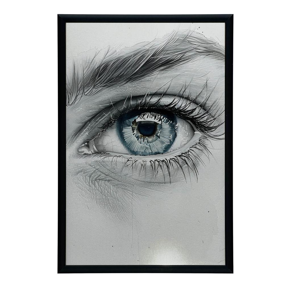 Captivating Look Captivating Look, 50X70 Cm, Gold Aluminum Frame, 230 Gsm Matte Paper