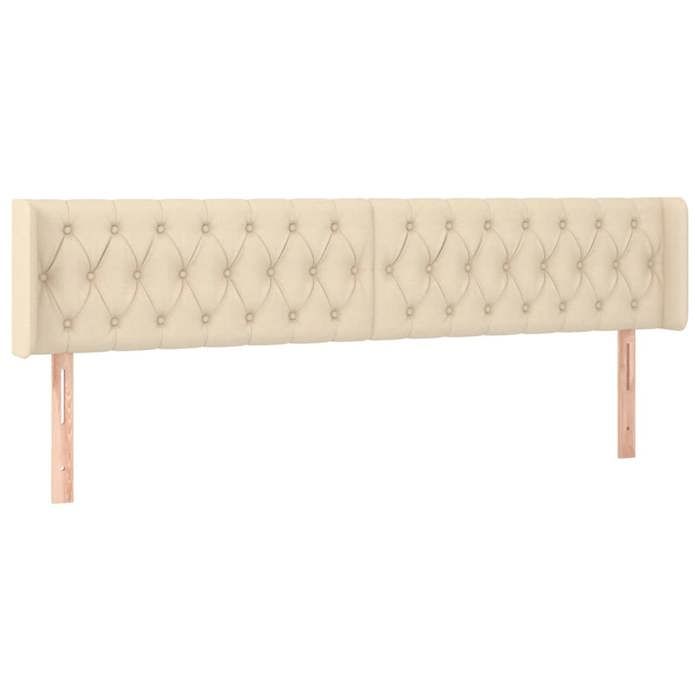 VidaXL Tête de Lit à LED Meuble de Chambre à Coucher Accessoire de Lit Double Tête de Cadre de Lit Intérieur Crème 3123591