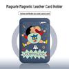 MAGsafe Magnetic Leather Card Holder Phone Case for Apple