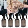 4pcs Hair Spray Bottle Empty Plastic Adjustable Strength Fine Mist Hairdressing Spray Bottle for Barber Salons